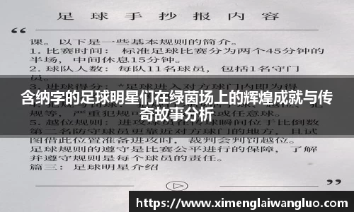 含纳字的足球明星们在绿茵场上的辉煌成就与传奇故事分析
